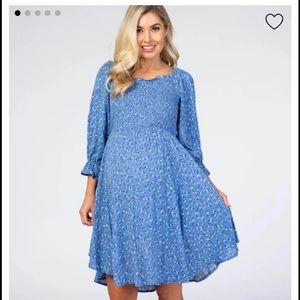 Pink Blush Maternity Dress